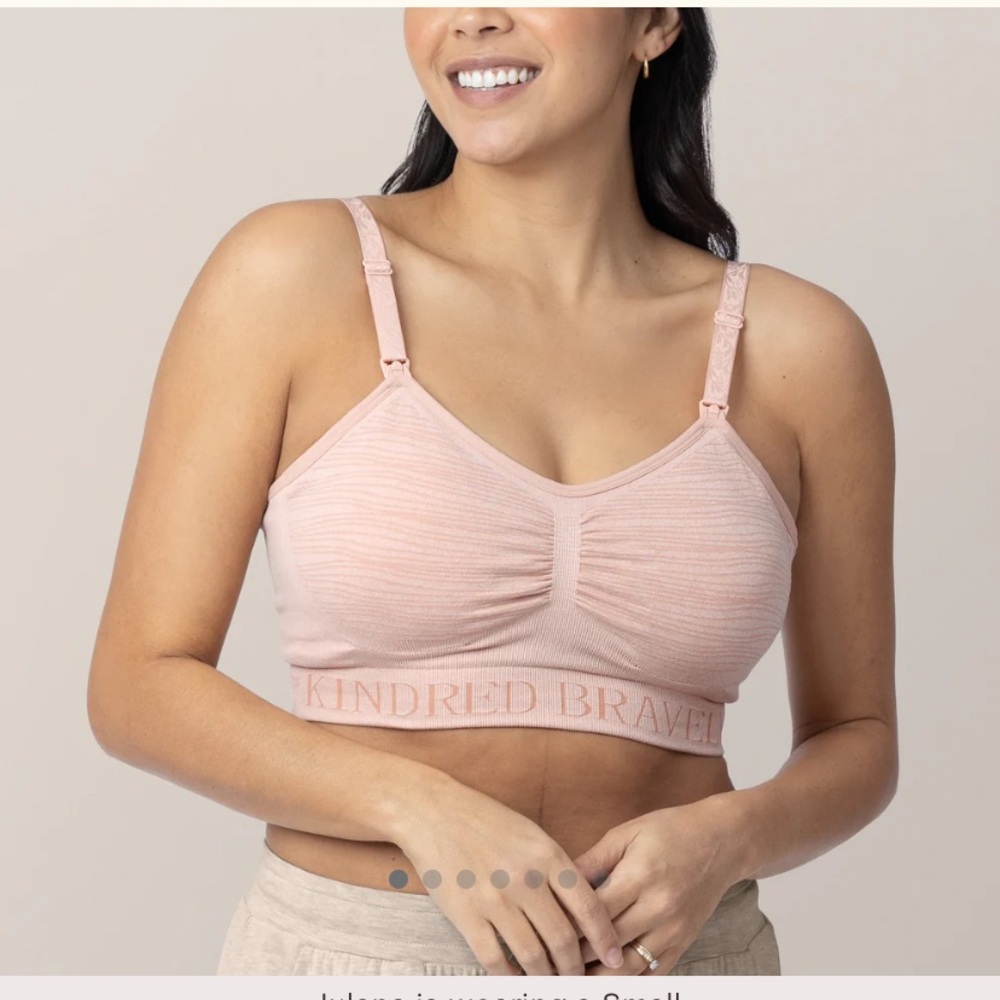 Kindred Bravely Dusty Rose Nursing Bra with Double-Layer Design